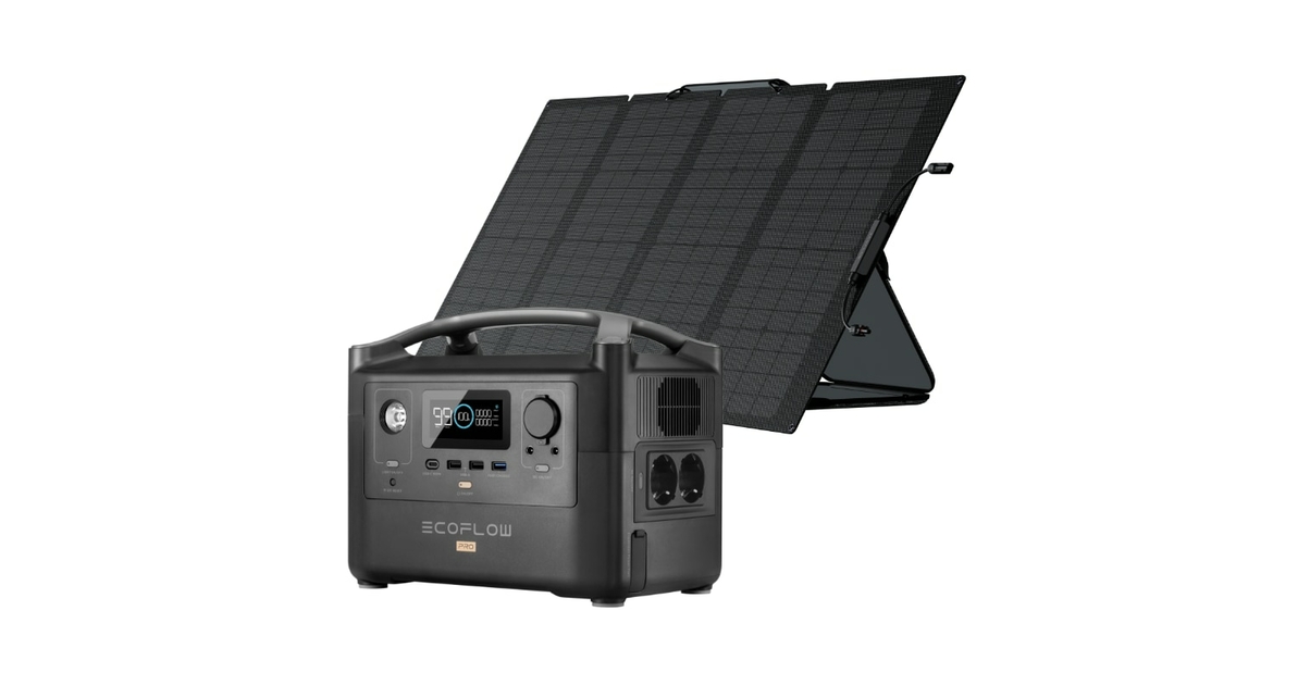 Ecoflow River Pro Wh Avec Panneau Solaire W Station Electrique